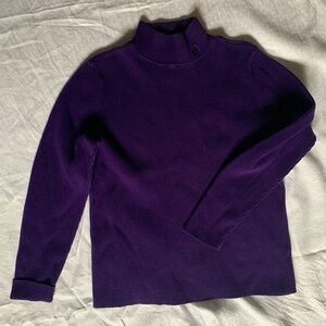 Ralph LaurenMock turtleneck sweater, size L, cotton, long sleeve